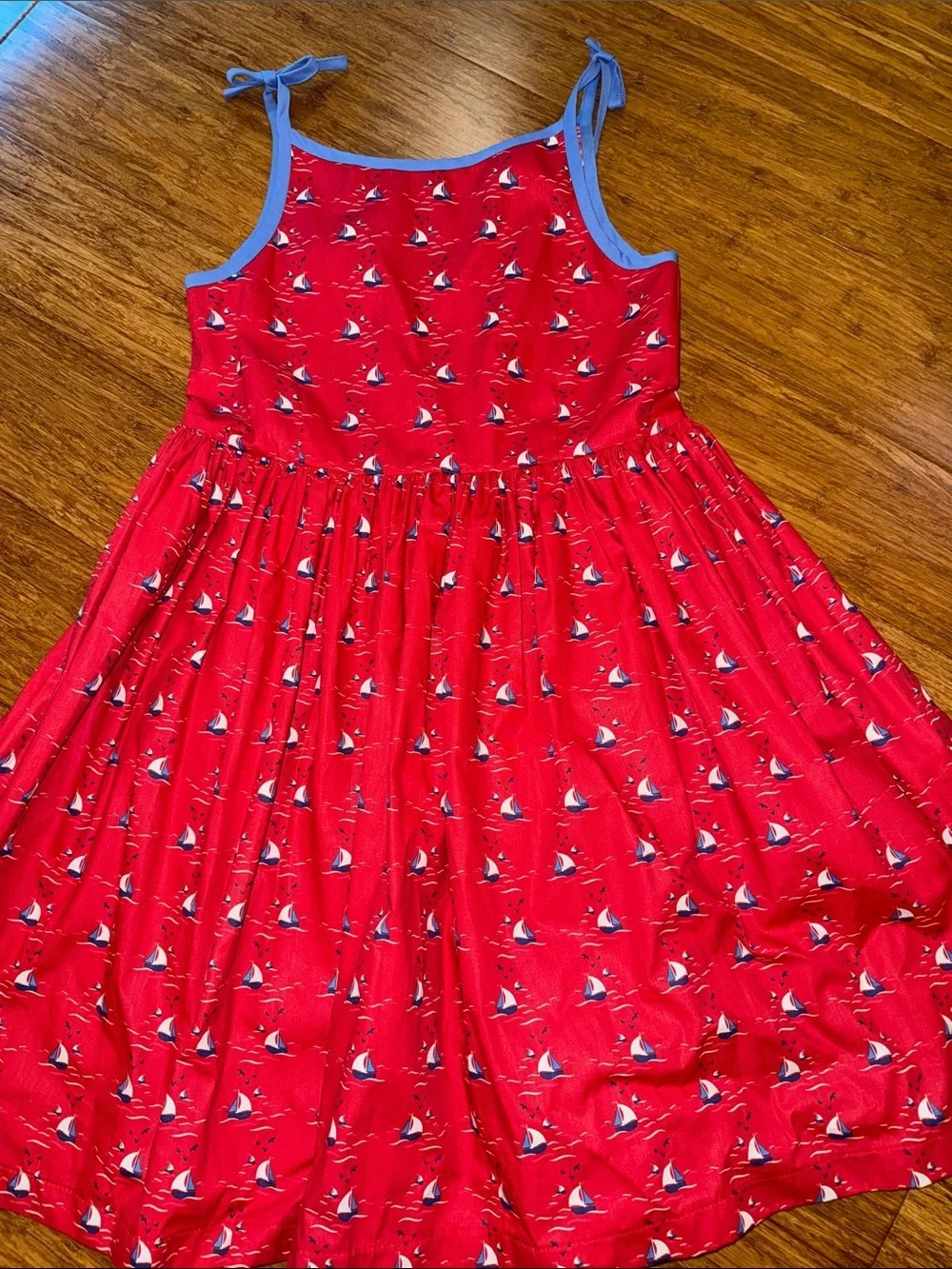 Kayce Hughes girls sailboat dress size 8 NWOT